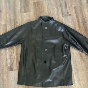 Ellen Tracy Black Leather women’s Jacket